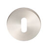 Eurospec Standard Profile Stainless Steel Escutcheons (6Mm Rose), Satin Stainless Steel