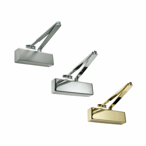 Rutland TS.3204 Door Closer, BC c/w Flatbar Armset Silver