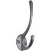 Heritage Brass Hat & Coat Hook (130Mm Height), Satin Chrome