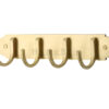 Heritage Brass Coat Hooks On Plate (223Mm Width), Satin Brass