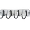 Heritage Brass Coat Hooks On Plate (223Mm Width), Satin Chrome