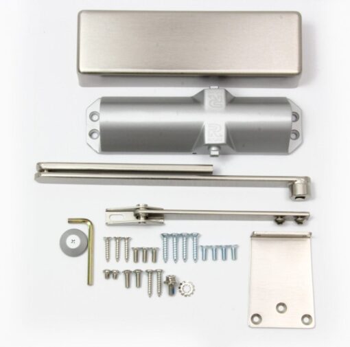Rutland TS.3204 Door Closer, BC c/w Flatbar Armset Silver - Image 2